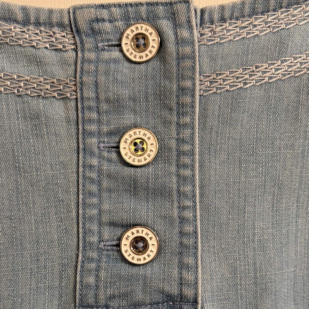 Martha Stewart Denim Top - Picture 3 of 8